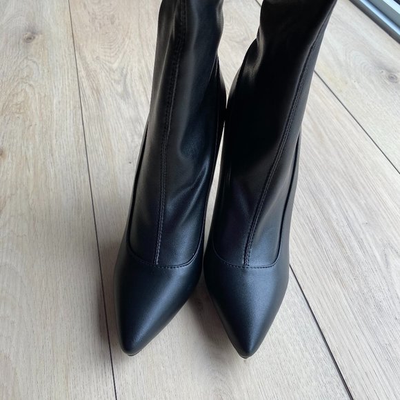 Azalea Wang Vegan Leather Thigh High Stiletto Boots 8​ - Picture 4 of 15